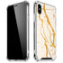 Cracked Marble iPhone XS Max Clear Case